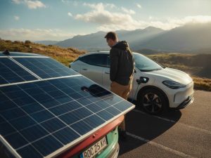 Peut-on vraiment recharger une voiture électrique avec des panneaux solaires domestiques ?